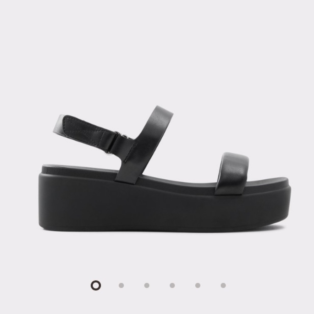 NWT Aldo Platform Wedges size 6 in Black